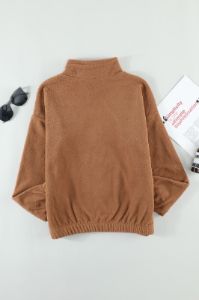 Quarter Zip Fleece Sweatshirt sold by Goodnight Macaroon