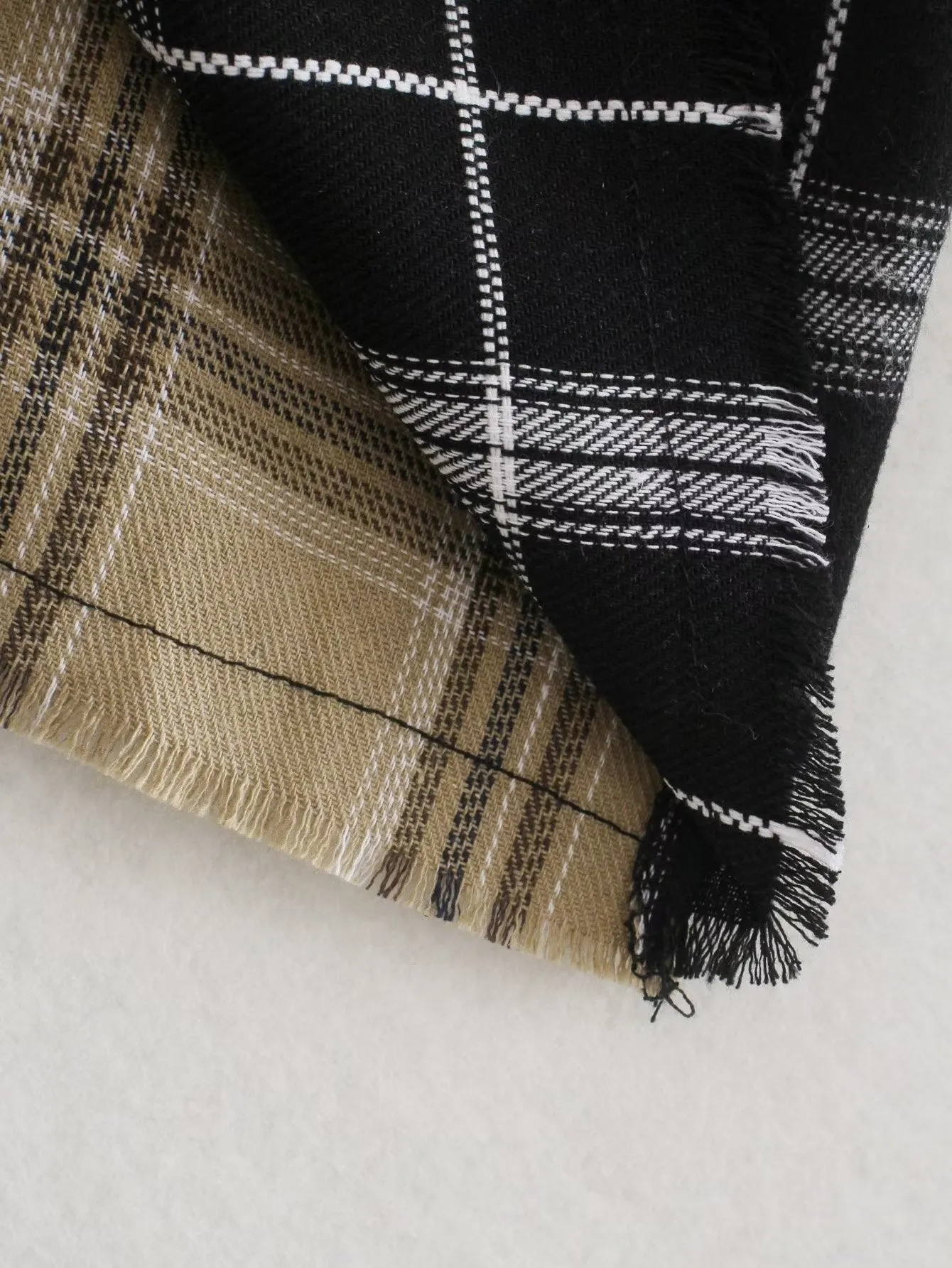 Color Block Checked Shirt #167713 sold by Goodnight Macaroon product image thumbnail 4