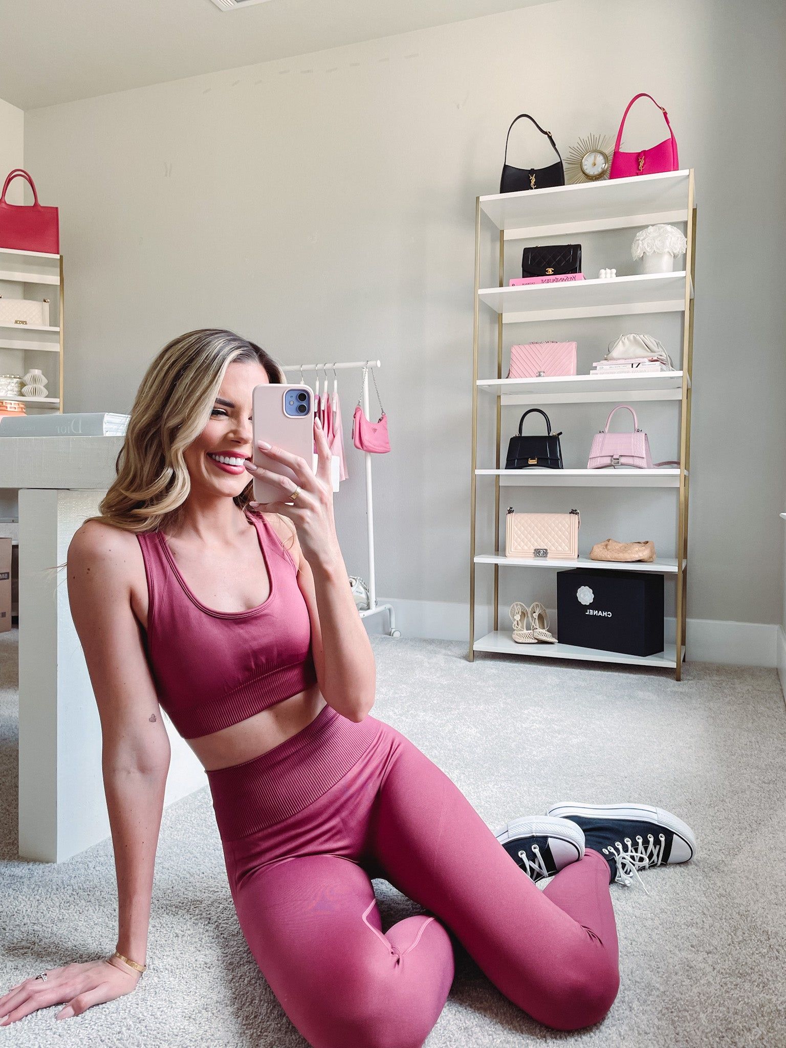 'Gemma' Yoga Bra & High-Waist Legging Set (7 Colors) sold by Goodnight Macaroon product image thumbnail 4