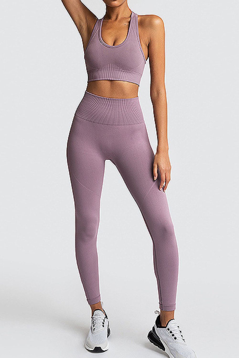 'Gemma' Yoga Bra & High-Waist Legging Set (7 Colors) sold by Goodnight Macaroon product image thumbnail 7