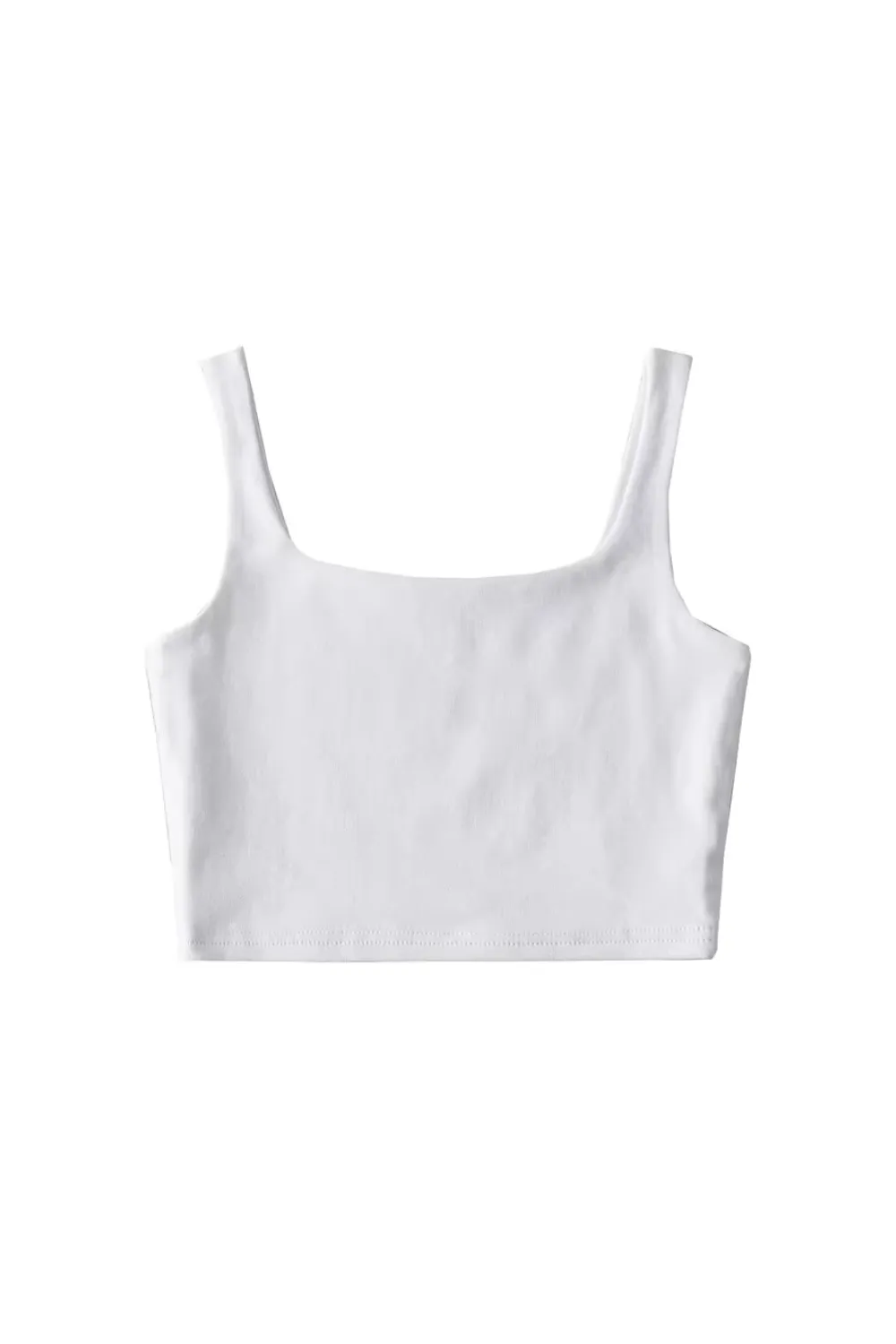 'Christine' Square Neck Sleeveless Crop Tank-Top (4 Colors) sold by Goodnight Macaroon product image thumbnail 3
