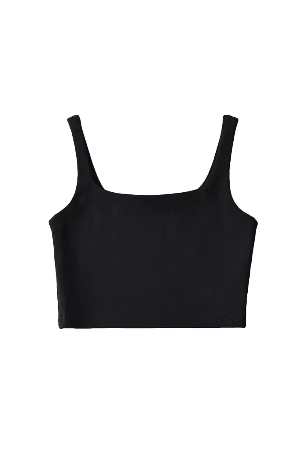 'Christine' Square Neck Sleeveless Crop Tank-Top (4 Colors) sold by Goodnight Macaroon product image thumbnail 2