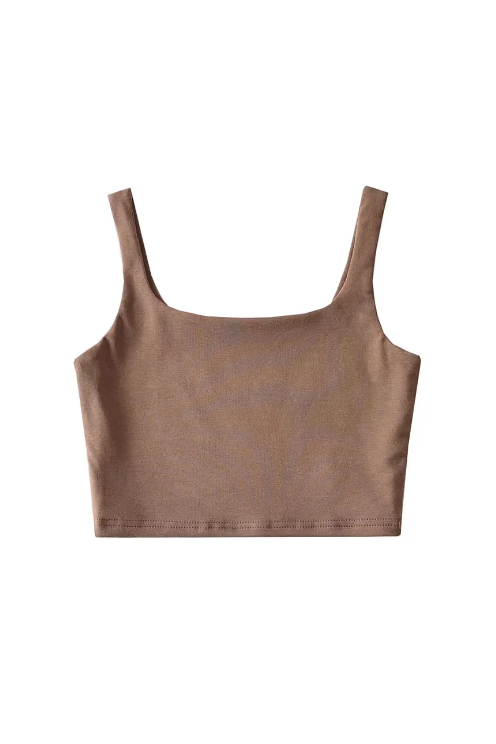 'Christine' Square Neck Sleeveless Crop Tank-Top (4 Colors) sold by Goodnight Macaroon product image thumbnail 4