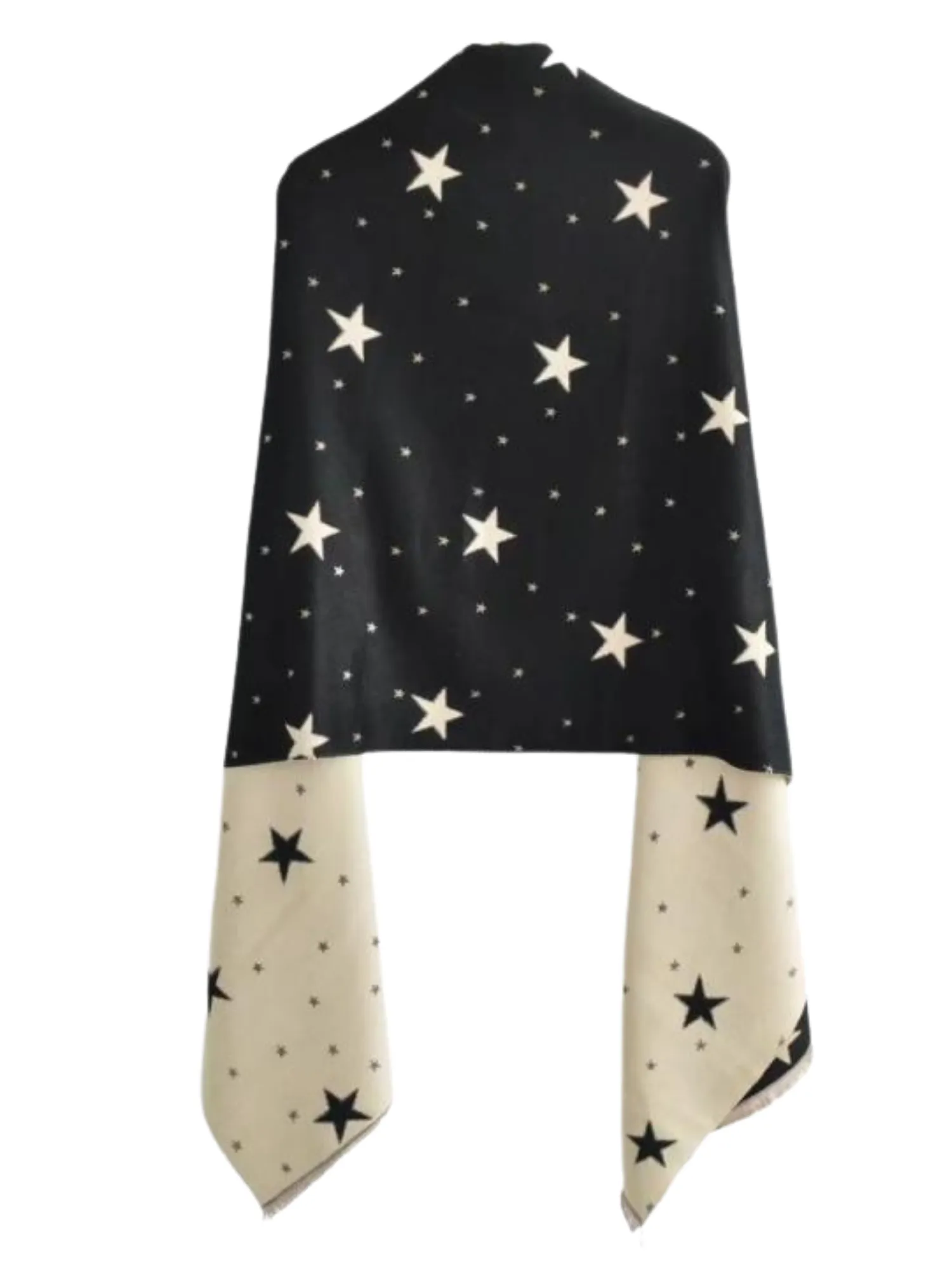 'Belinda' Two-side Tassel Star Pattern Scarf sold by Goodnight Macaroon product image thumbnail 2