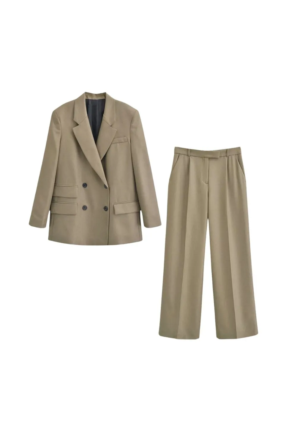 ‘Zhanna’Button-Front Suit Jacket & Pants Combo (Sold Separately) sold by Goodnight Macaroon