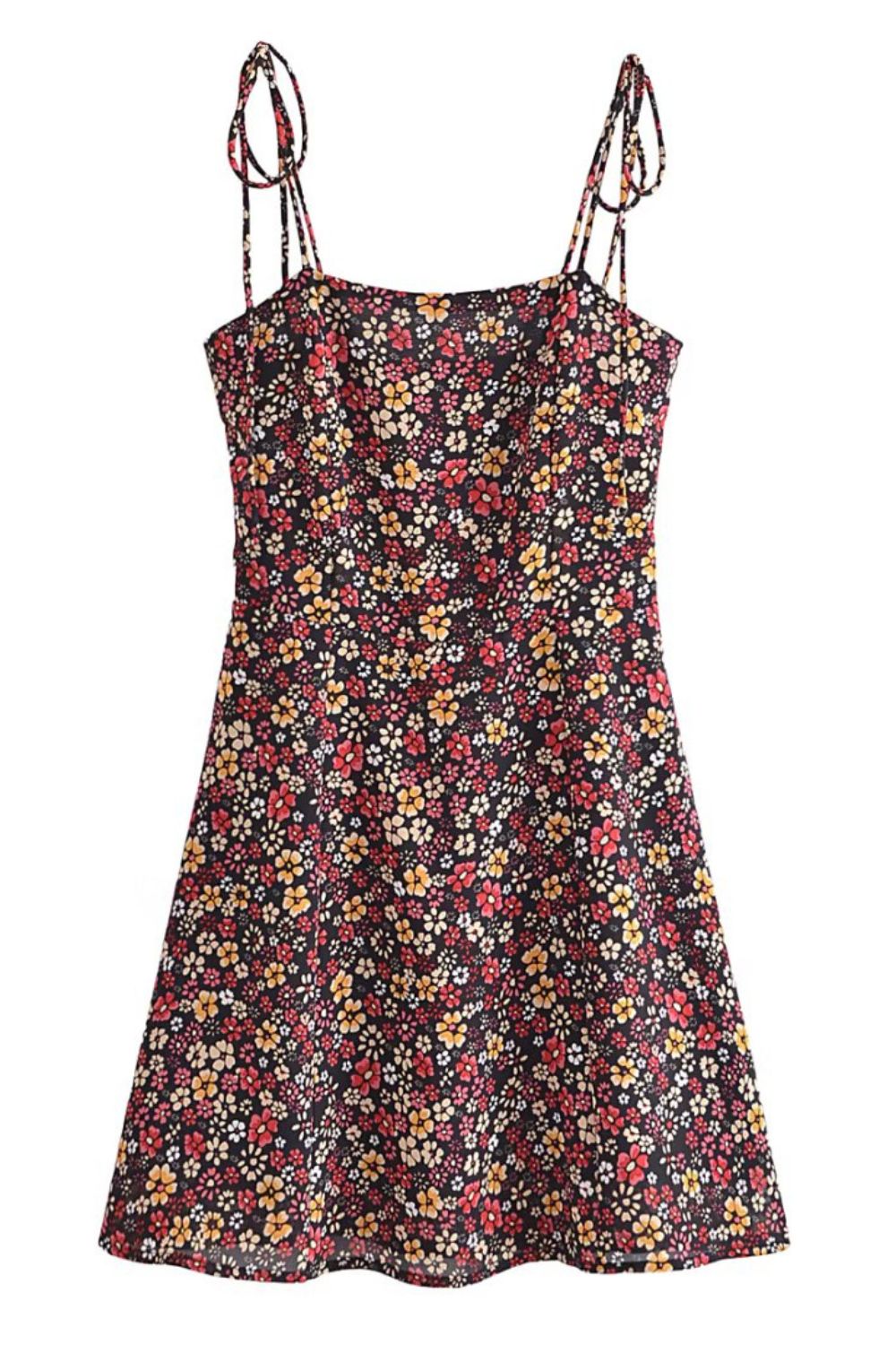 Floral Sleeveless Smocked Short Dress #186597 sold by Goodnight Macaroon