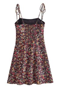 Floral Sleeveless Smocked Short Dress #186597 sold by Goodnight Macaroon