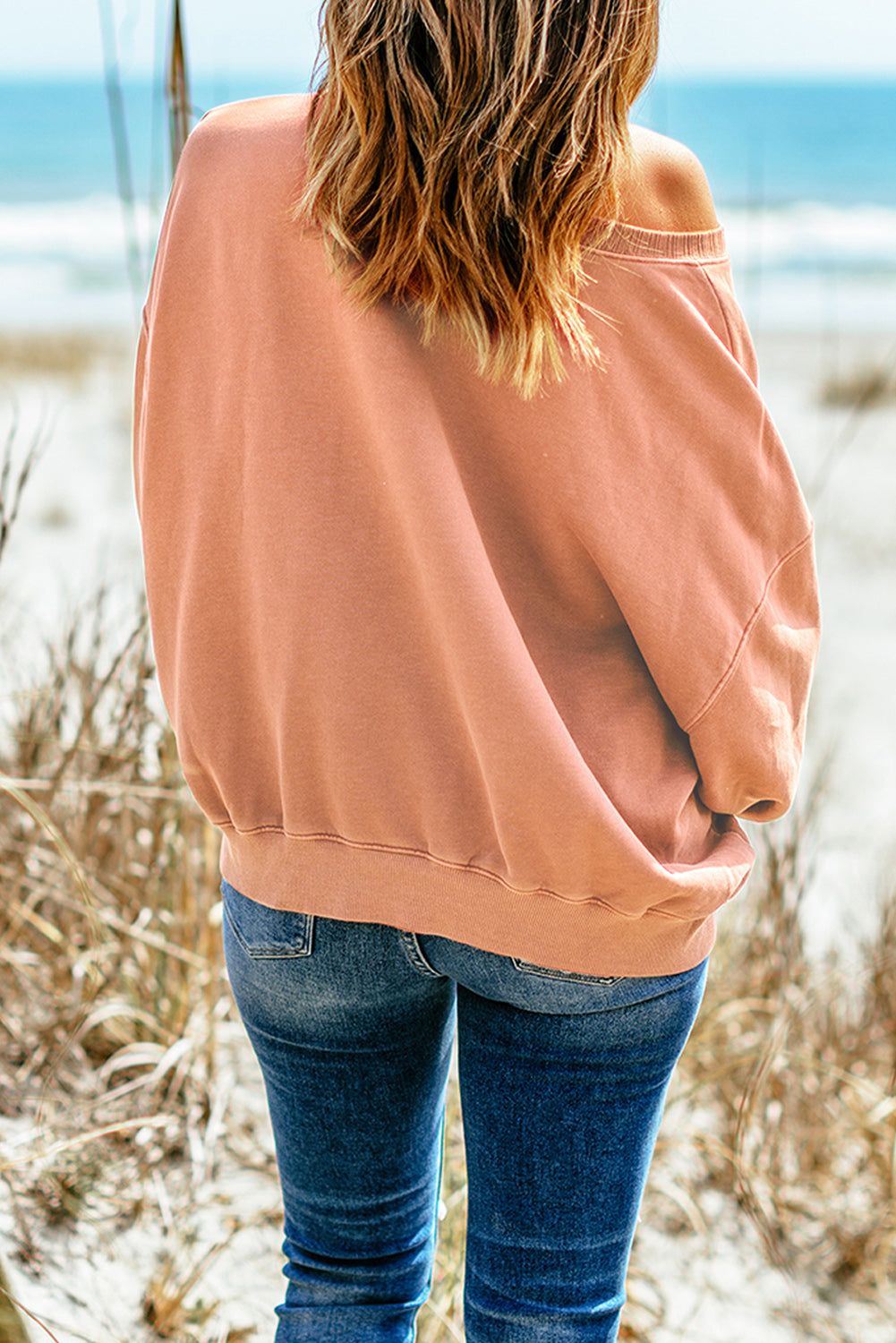 Dropped Shoulder Sweatshirt with Kangaroo Pocket sold by Goodnight Macaroon product image thumbnail 5