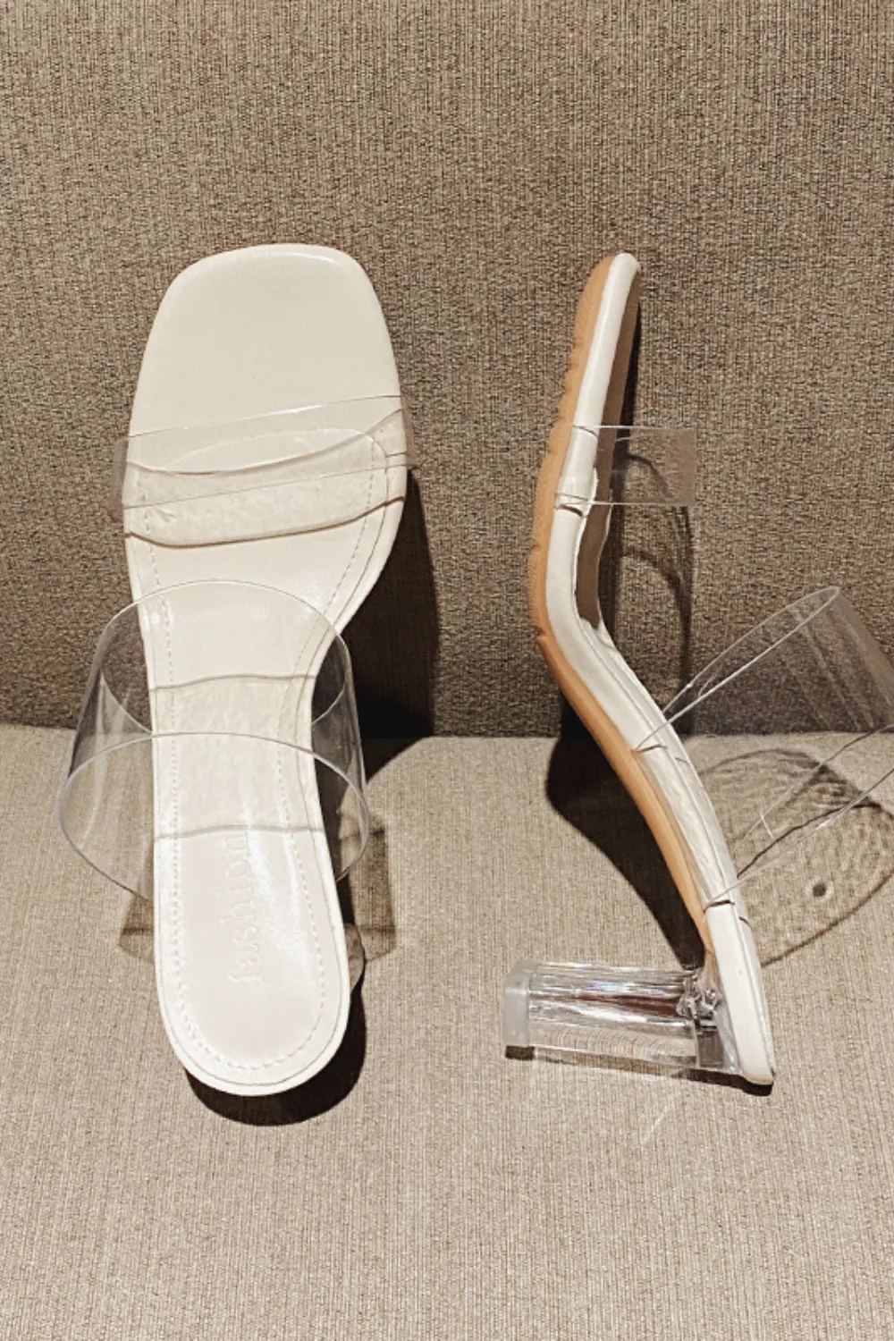 'Hudson' Transparent High-Heeled Sandals sold by Goodnight Macaroon product image thumbnail 4