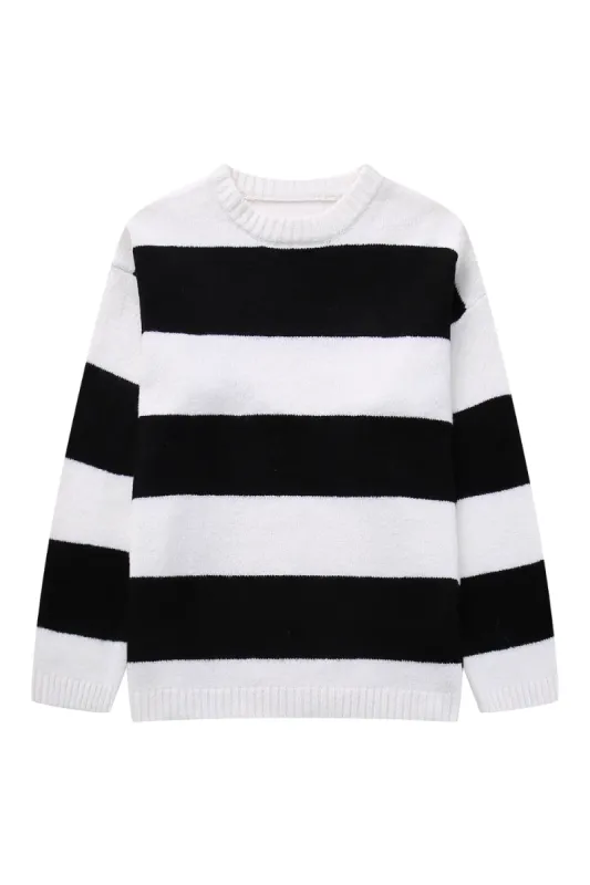 'Wynne' Crew Neck Long Sleeve Knitted Sweater (7 Colors) sold by Goodnight Macaroon