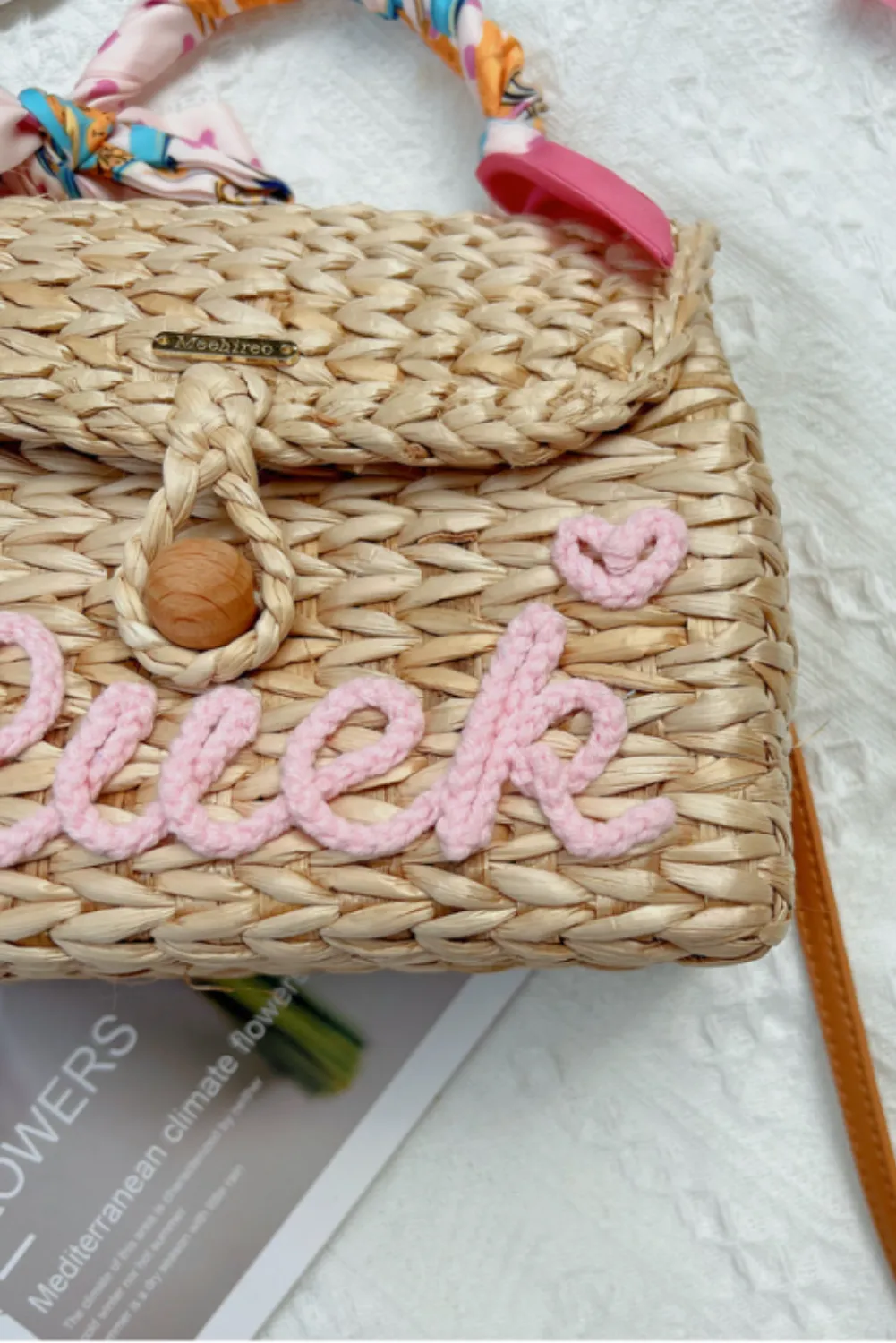 'Geneva' Customizable Straw Mini Bag (3 Styles) sold by Goodnight Macaroon product image thumbnail 4