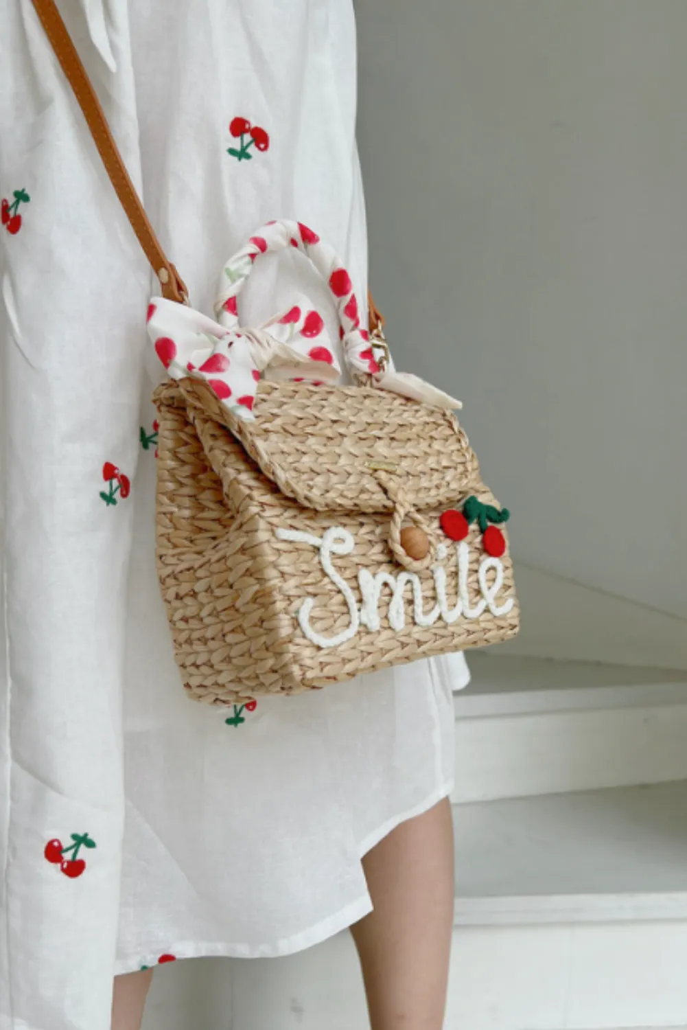 'Geneva' Customizable Straw Mini Bag (3 Styles) sold by Goodnight Macaroon product image thumbnail 5