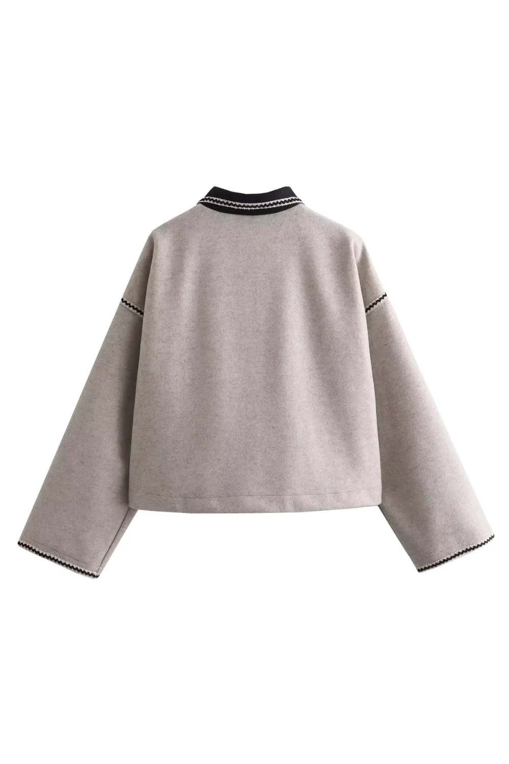 'Tonia' Collared Button-Up Long Sleeve Jacket sold by Goodnight Macaroon product image thumbnail 3