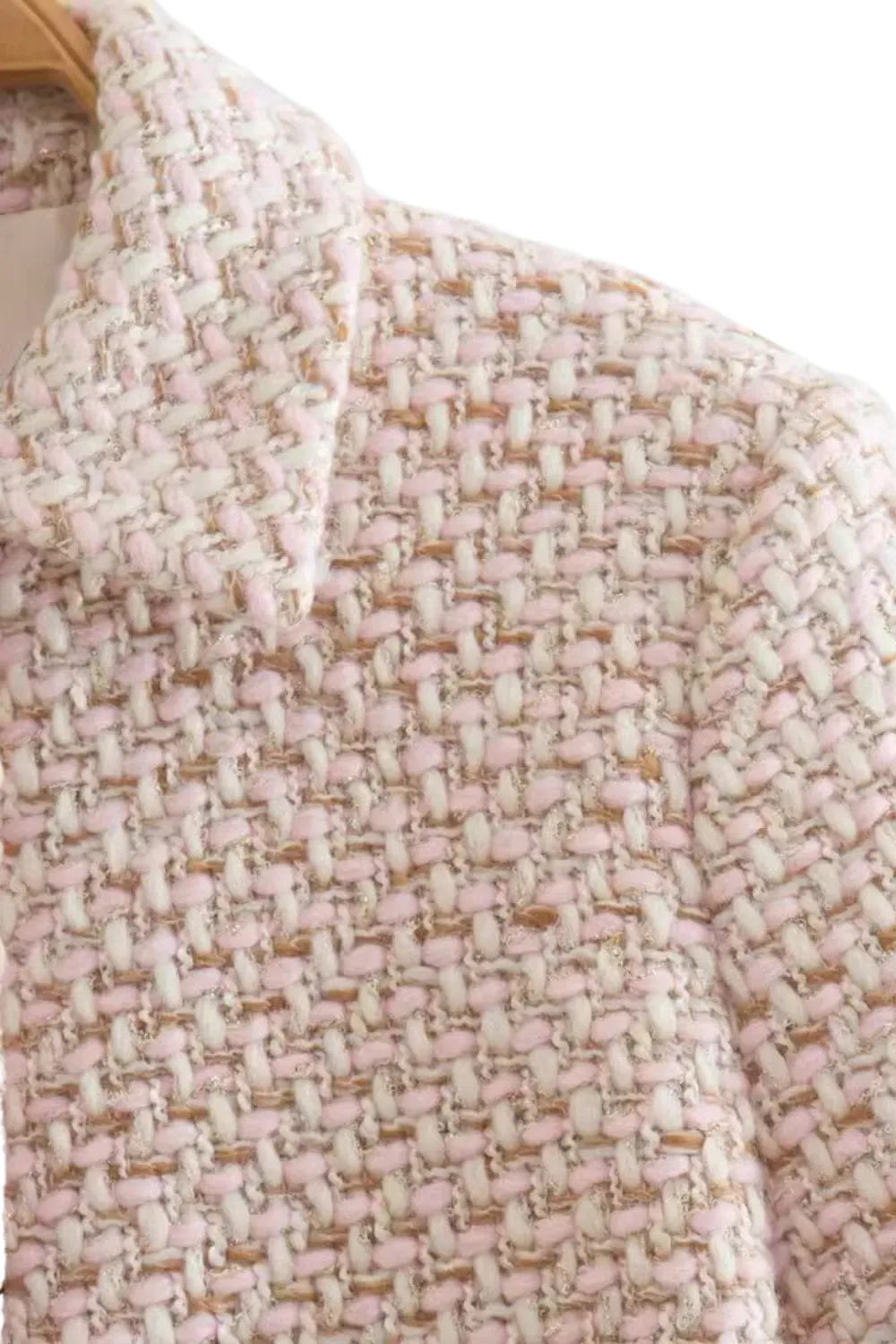 'Darla' Tweed-Knit Long Sleeved Jacket sold by Goodnight Macaroon product image thumbnail 4