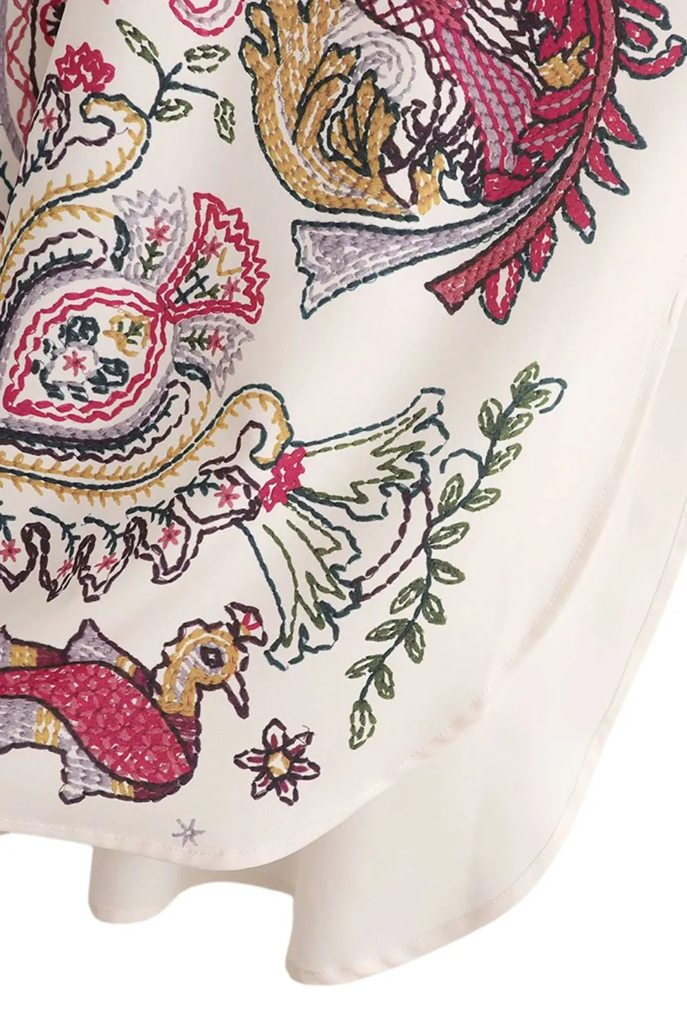 ‘Martha’ Turn-down Collar Loose Printed Long Shirt sold by Goodnight Macaroon product image thumbnail 5