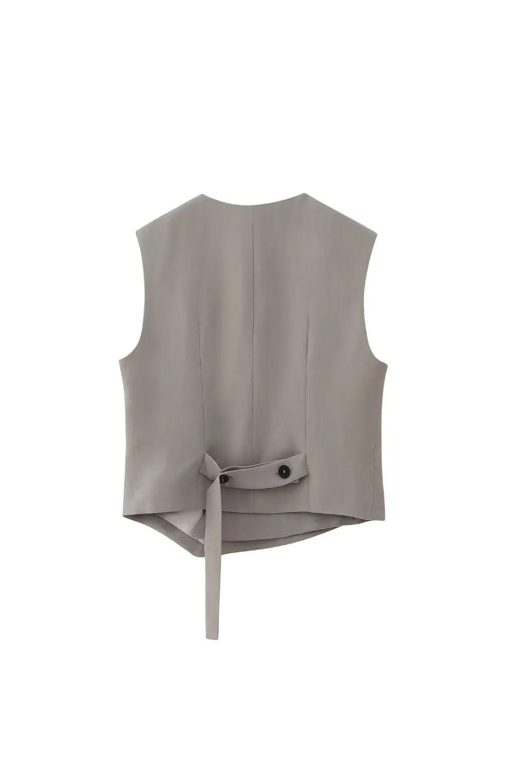 'Nevaeh' Asymmetrical Double-Collar Vest & Trousers Set (Sold Separately) sold by Goodnight Macaroon product image thumbnail 3