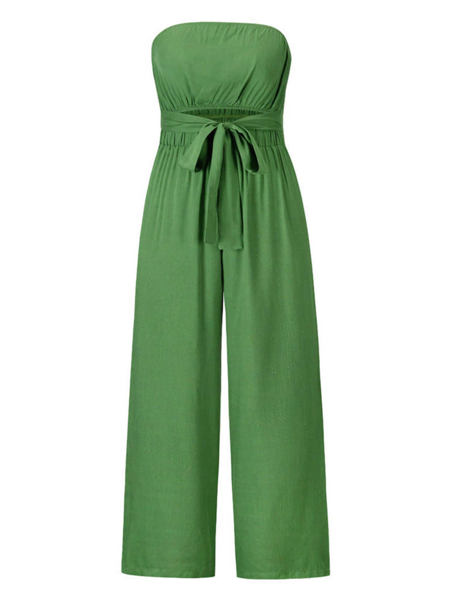 'Alexandra' Tube Top Tied Jumpsuit (4 Colors) sold by Goodnight Macaroon product image thumbnail 4