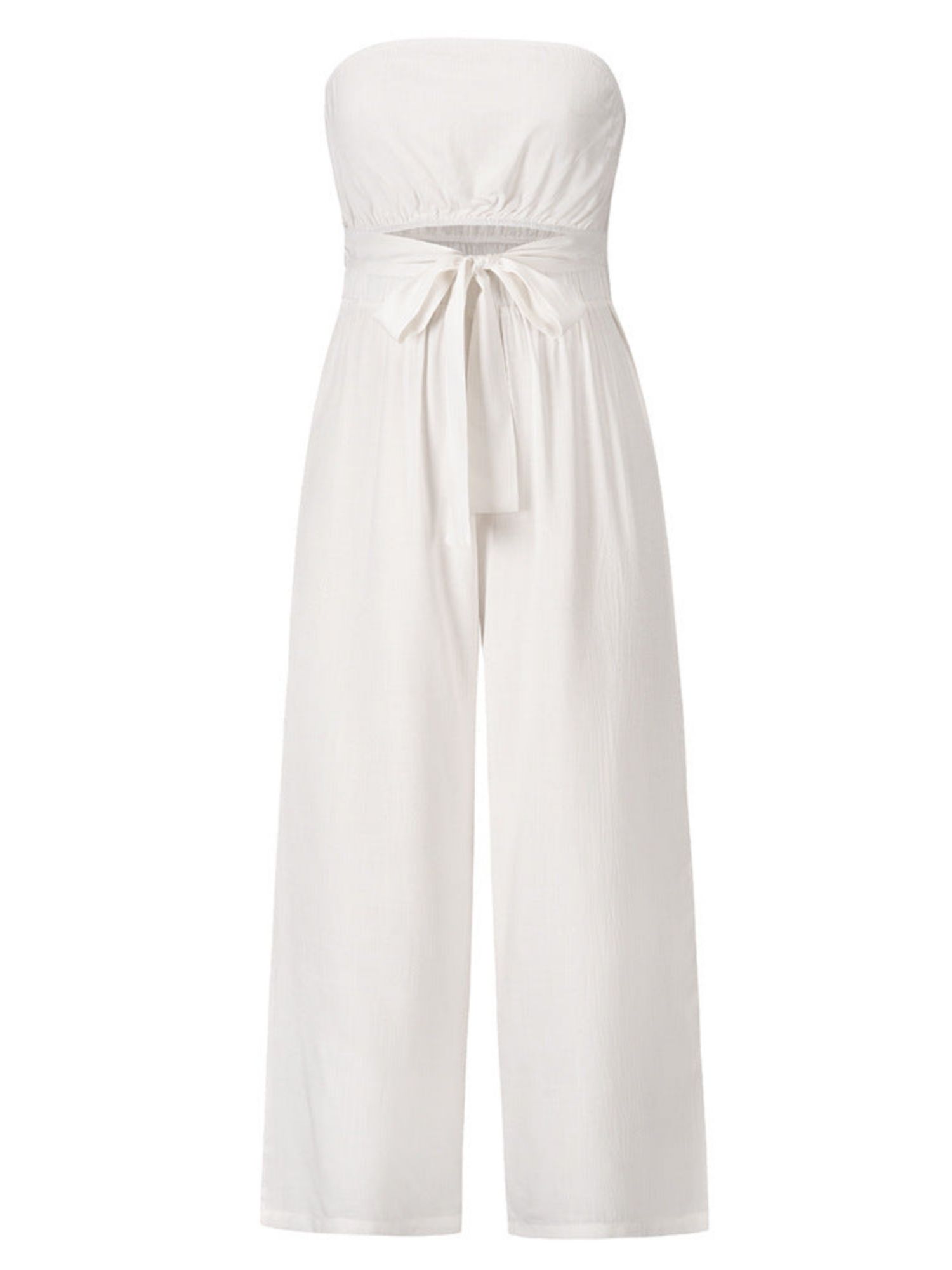 'Alexandra' Tube Top Tied Jumpsuit (4 Colors) sold by Goodnight Macaroon product image thumbnail 3
