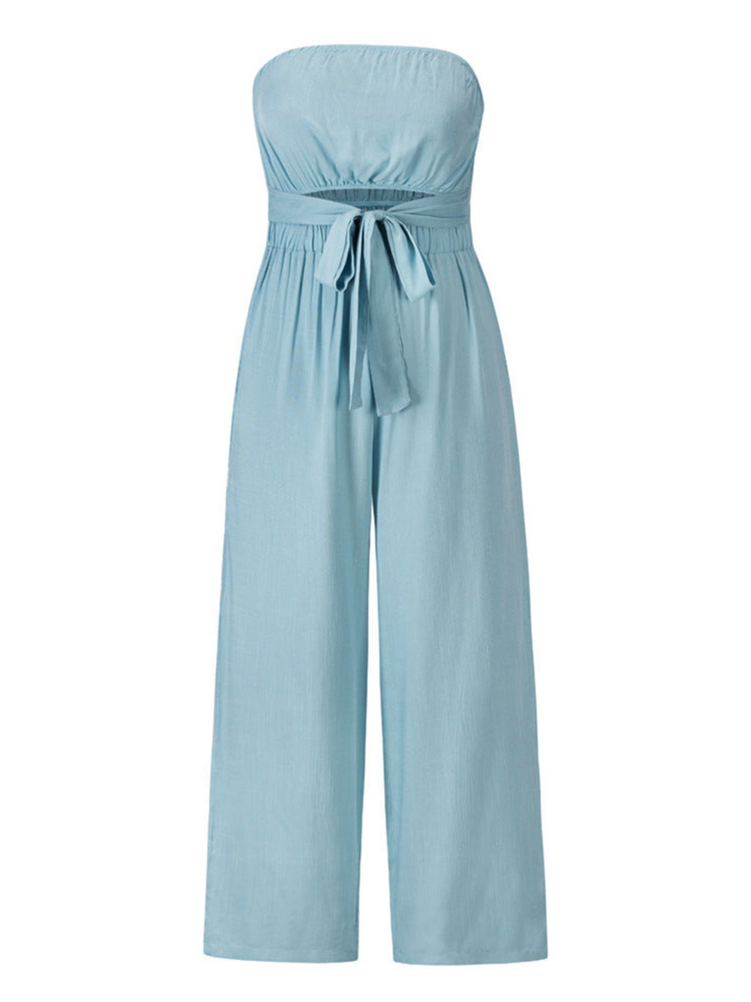 'Alexandra' Tube Top Tied Jumpsuit (4 Colors) sold by Goodnight Macaroon product image thumbnail 5