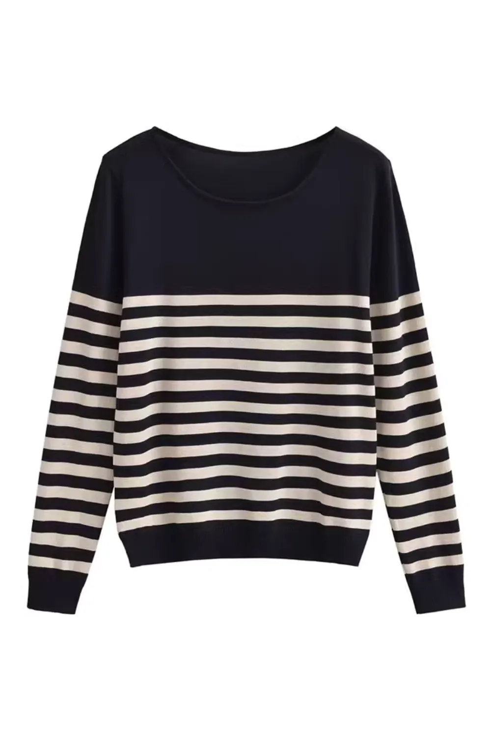 'Talia' Crewneck Stripe Sweater (2 Colors) sold by Goodnight Macaroon