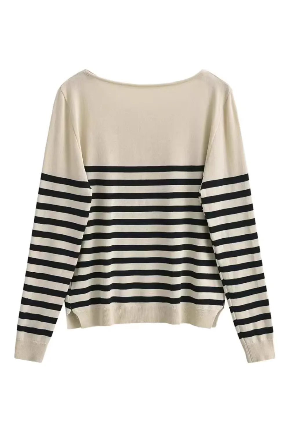 'Talia' Crewneck Stripe Sweater (2 Colors) sold by Goodnight Macaroon product image thumbnail 4