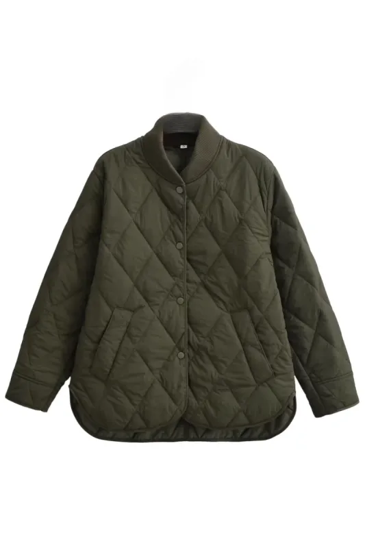 'Finley' Diamond Quilted Cotton Jacket (2 Colors) sold by Goodnight Macaroon