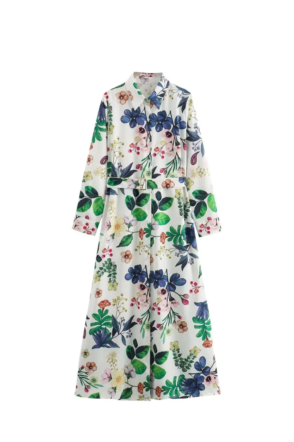 'Hannah' Simple Floral Print Long Dress sold by Goodnight Macaroon