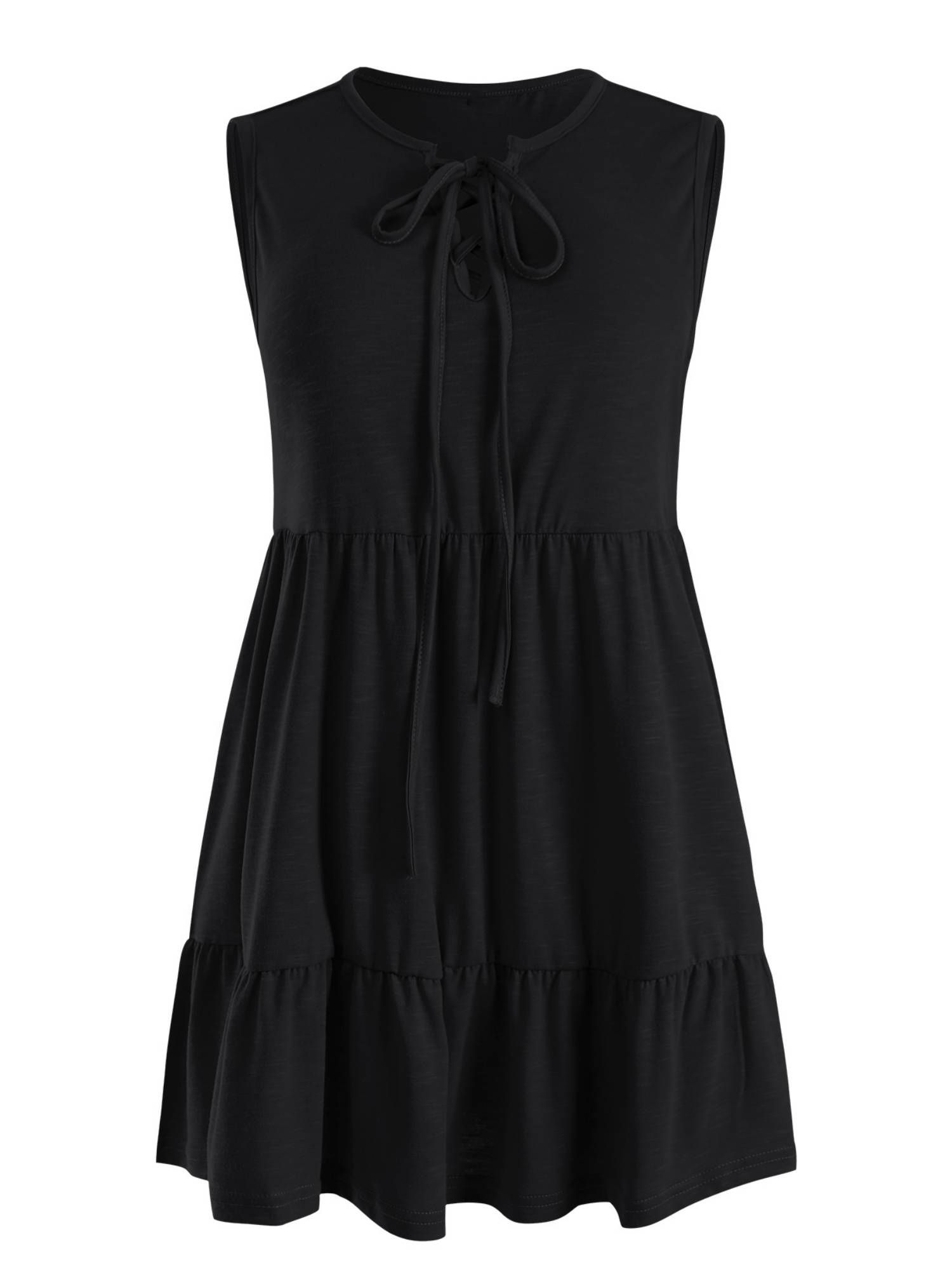 'Tabby' Lace-up Tiered Vest (3 Colors) sold by Goodnight Macaroon product image thumbnail 4