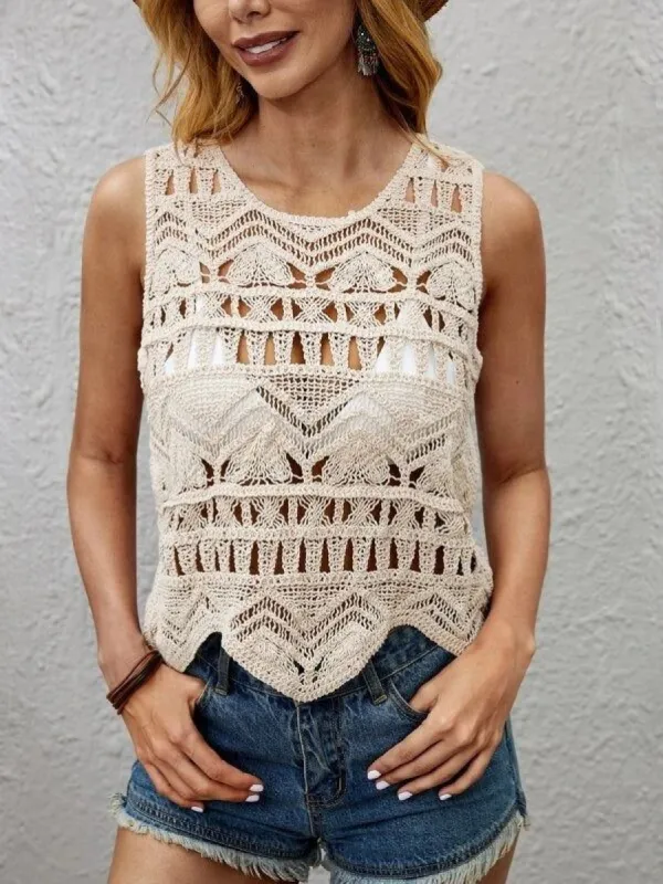 Crochet Sleeveless Top #168042 sold by Goodnight Macaroon
