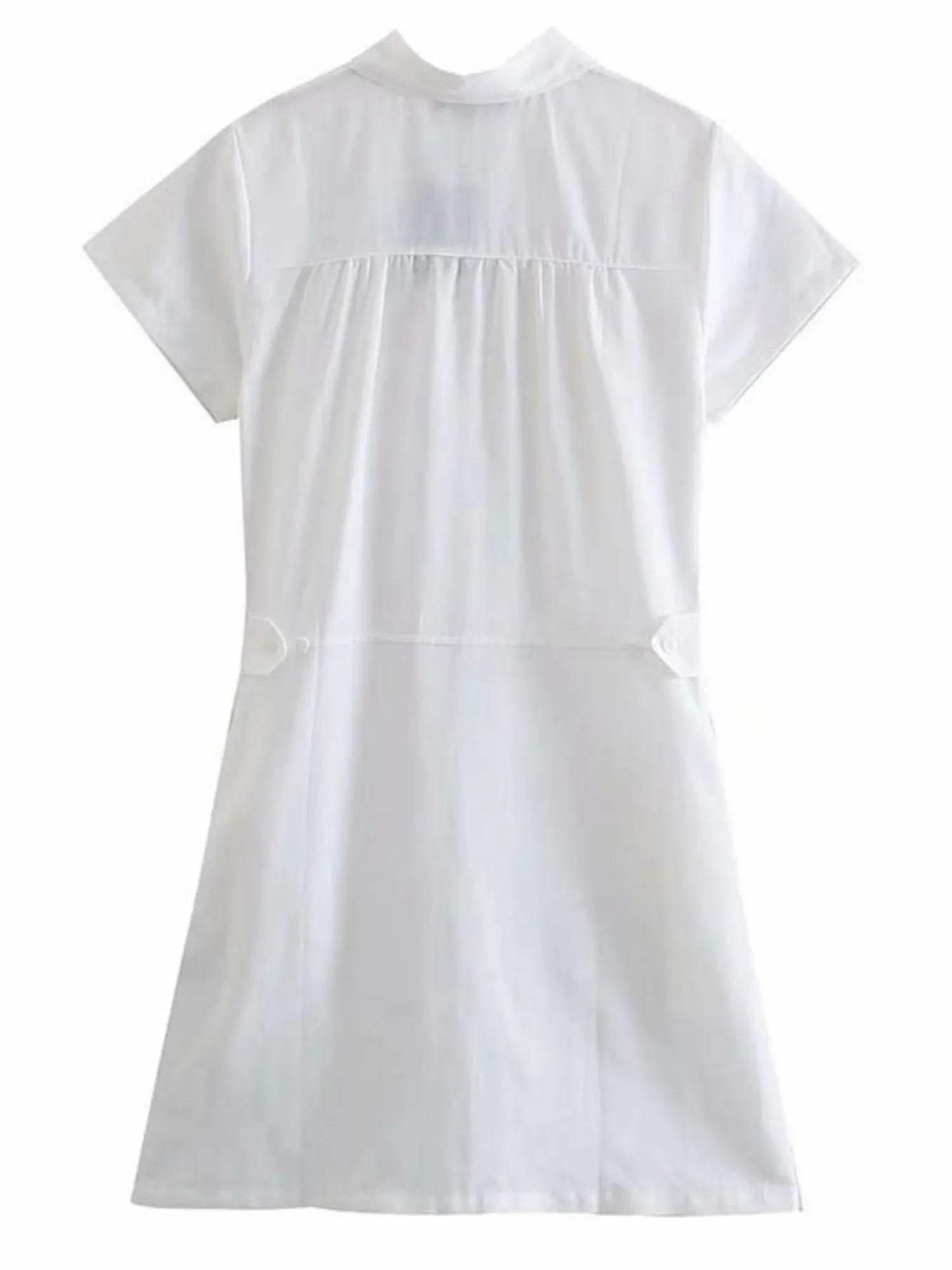 'Sydney' Linen Pocket Shirt Dress (2 Colors) sold by Goodnight Macaroon product image thumbnail 4