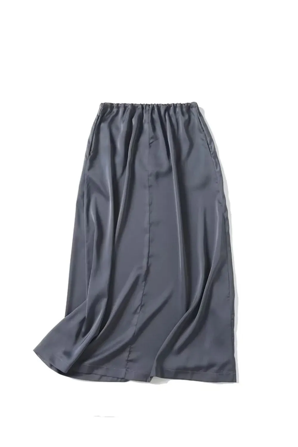 ‘Ruby’ Silky Satin Midi Skirt sold by Goodnight Macaroon product image thumbnail 2