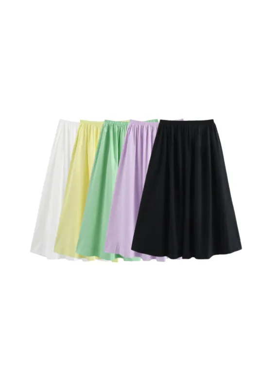 'Lucy' Full Skirt Midi Skirt (5 Colors) sold by Goodnight Macaroon