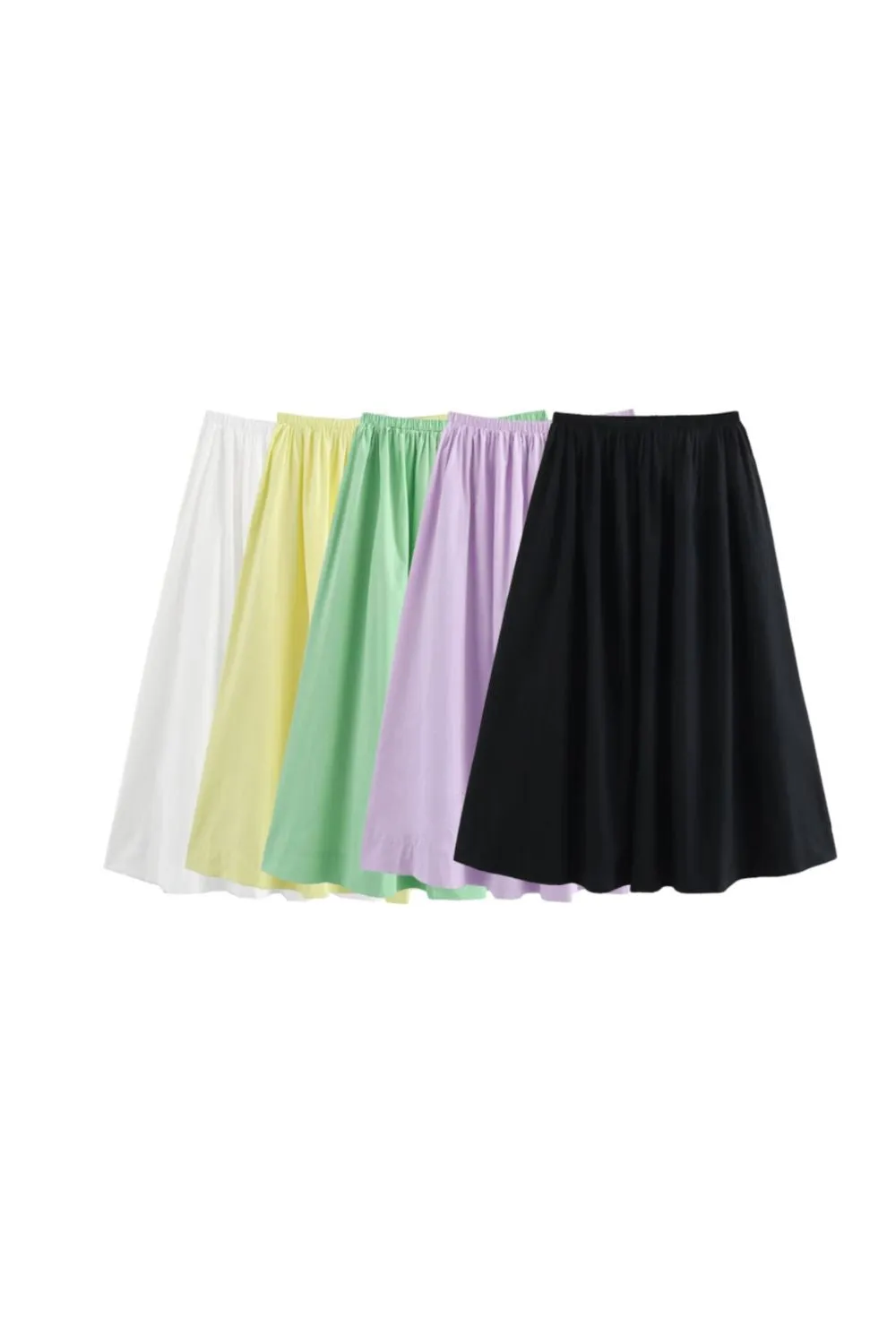 'Lucy' Full Skirt Midi Skirt (5 Colors) sold by Goodnight Macaroon