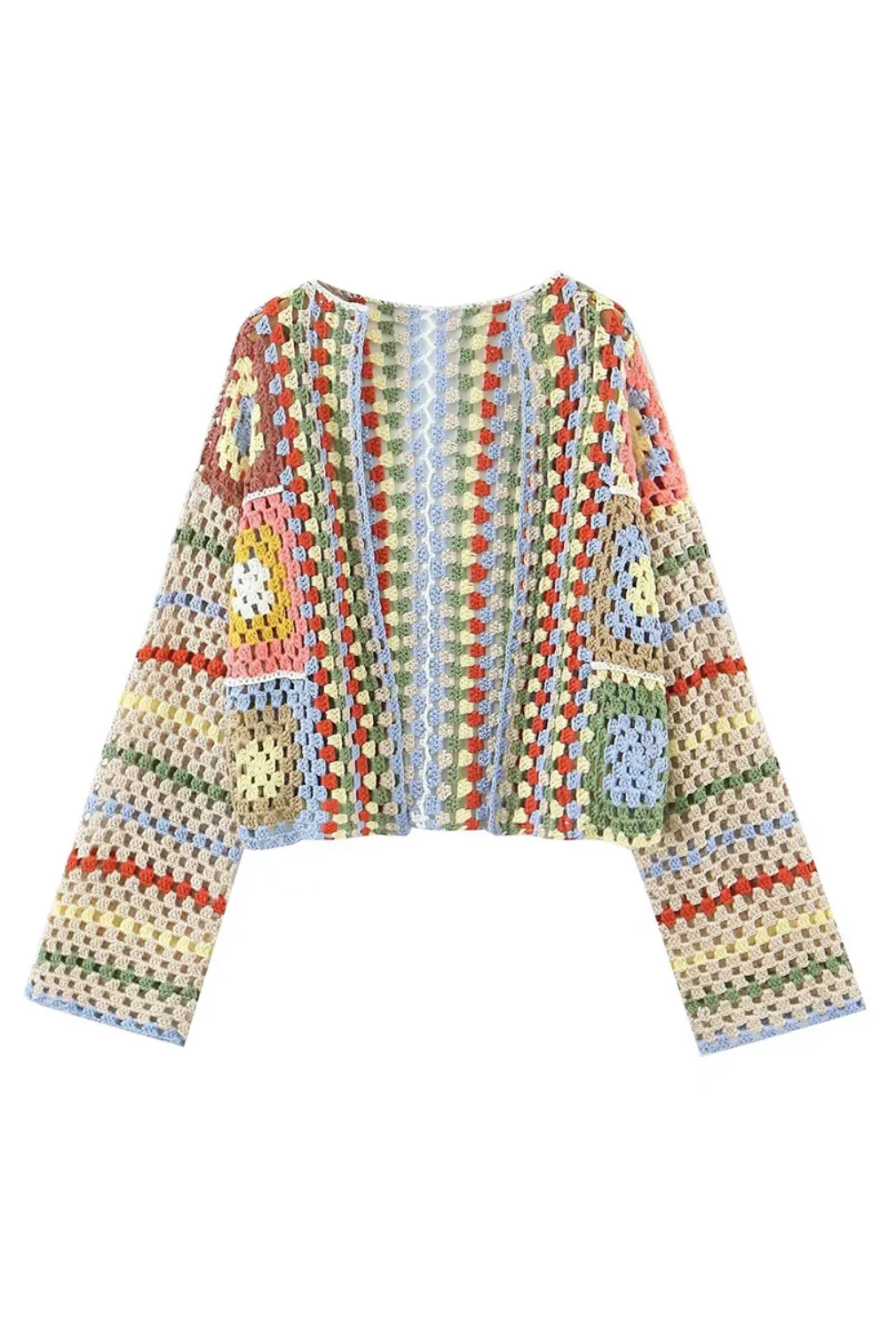 'Lydia' Crochet Open Front Cardigan sold by Goodnight Macaroon