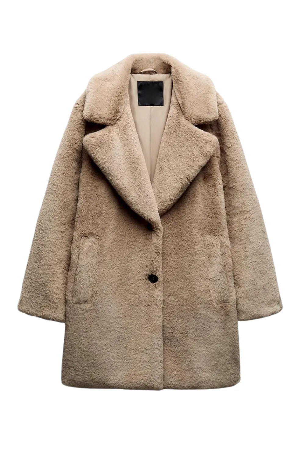 'Francine' Faux Fur Thick Coat (2 Colors) sold by Goodnight Macaroon product image thumbnail 2