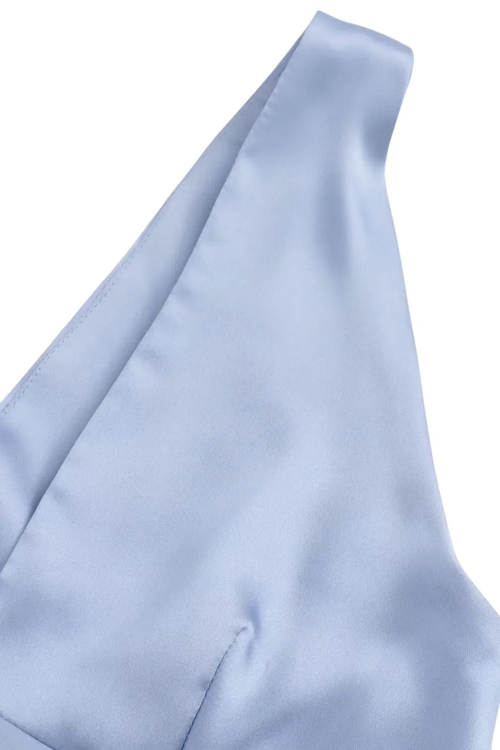 'Stella' Minimalist Satin-Textured Midi Dress sold by Goodnight Macaroon product image thumbnail 3