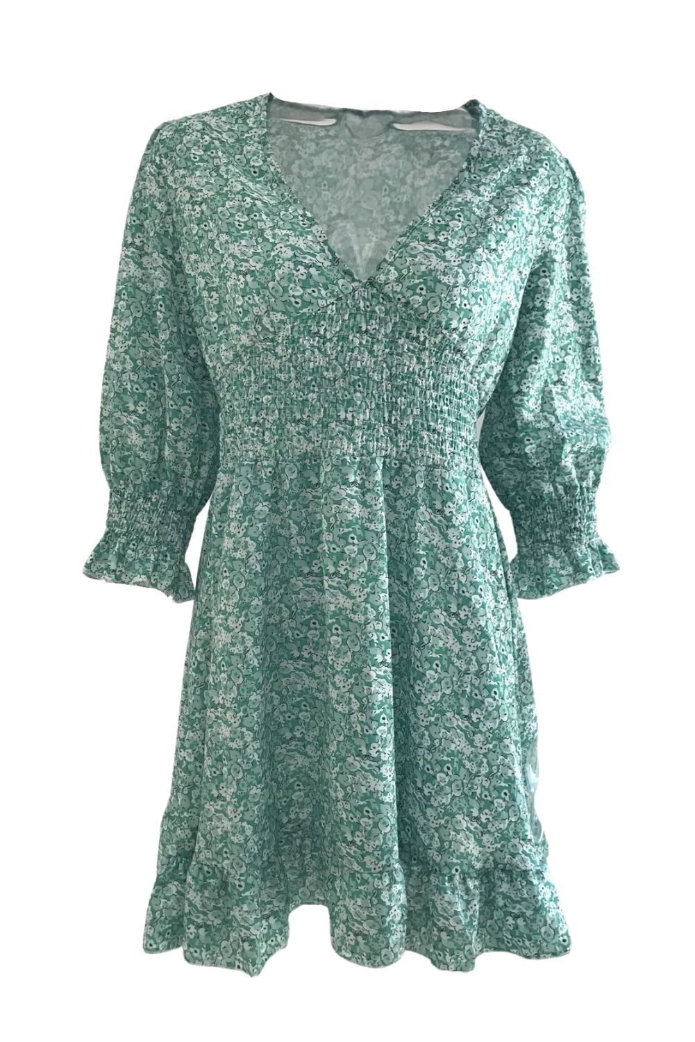 'Omelia' Floral V-Neck Ruffled Dress #167132 sold by Goodnight Macaroon product image thumbnail 2