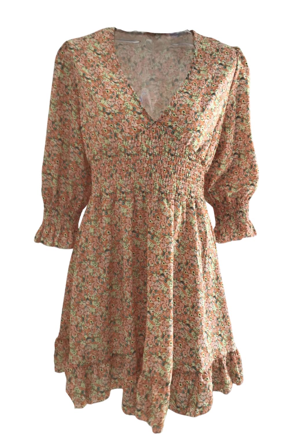'Omelia' Floral V-Neck Ruffled Dress #167132 sold by Goodnight Macaroon product image thumbnail 5