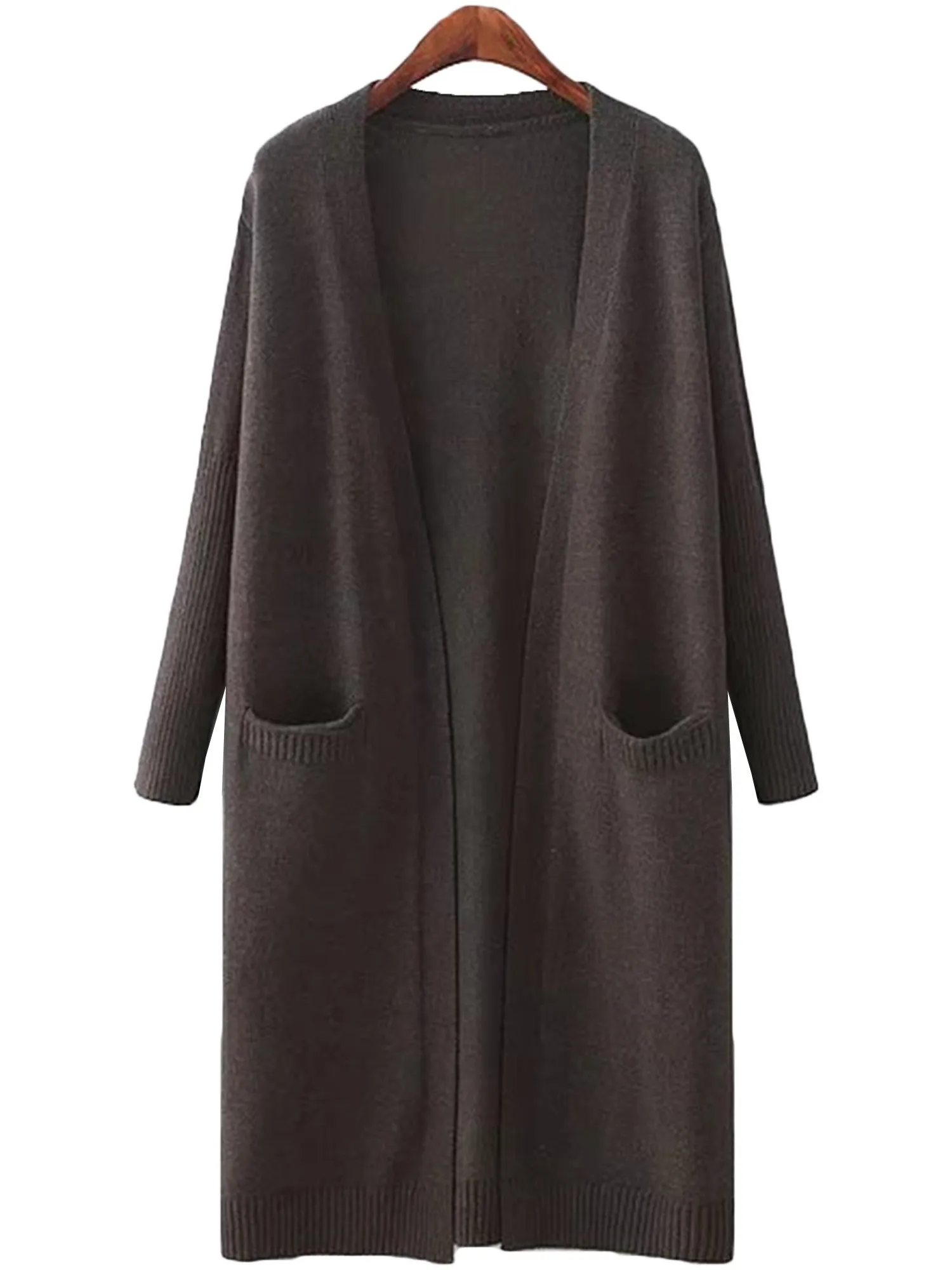 'Carrie' Open Wrap Pocket Long Cardigan sold by Goodnight Macaroon product image thumbnail 5