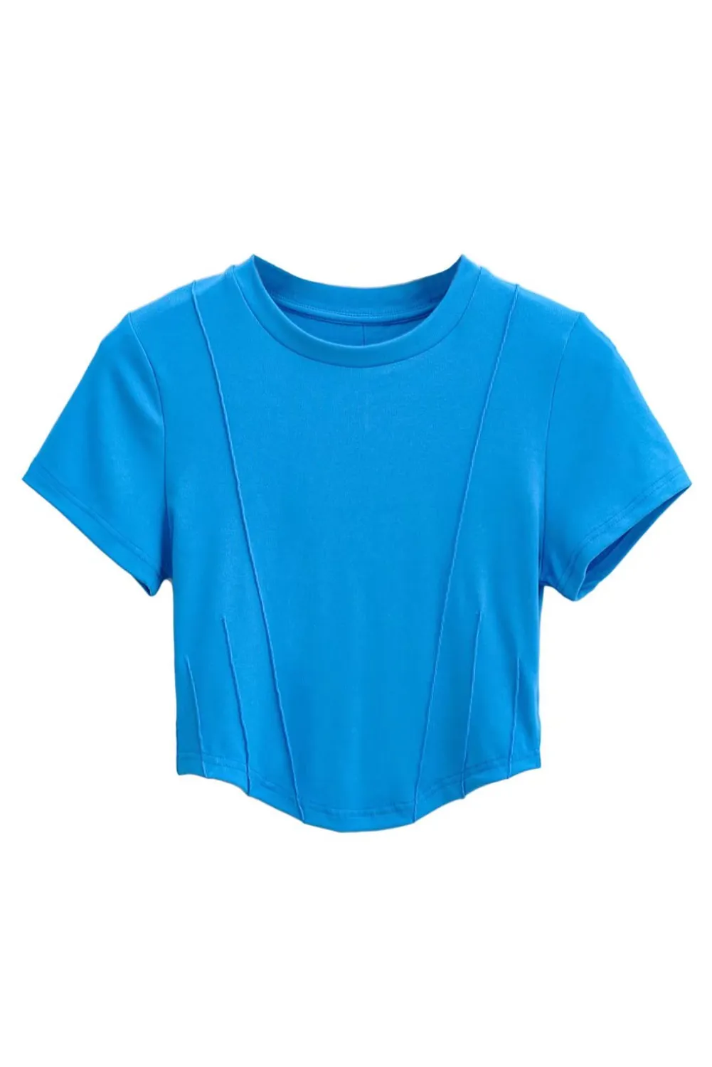 'Unah' Crew Neck Crop Top (5 Colors) sold by Goodnight Macaroon product image thumbnail 2