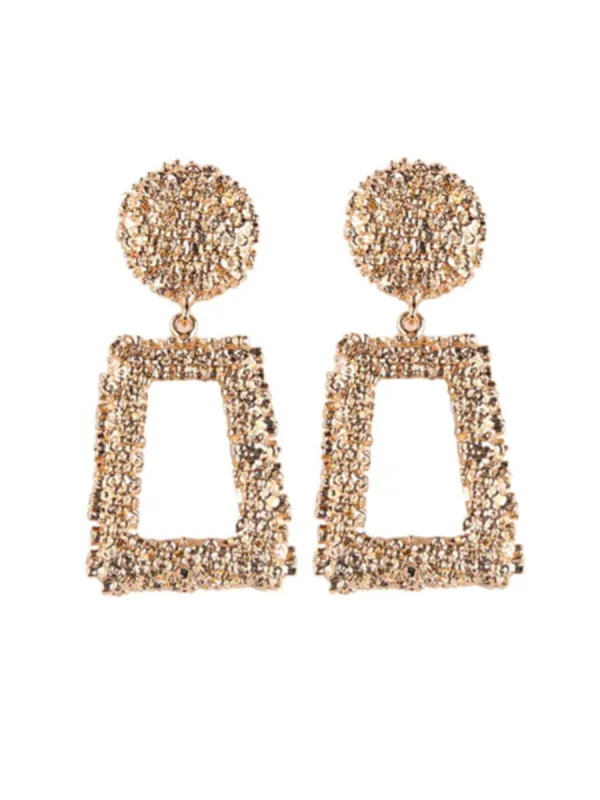 'Bertha' Rectangle Drop Earrings (2 colors) sold by Goodnight Macaroon