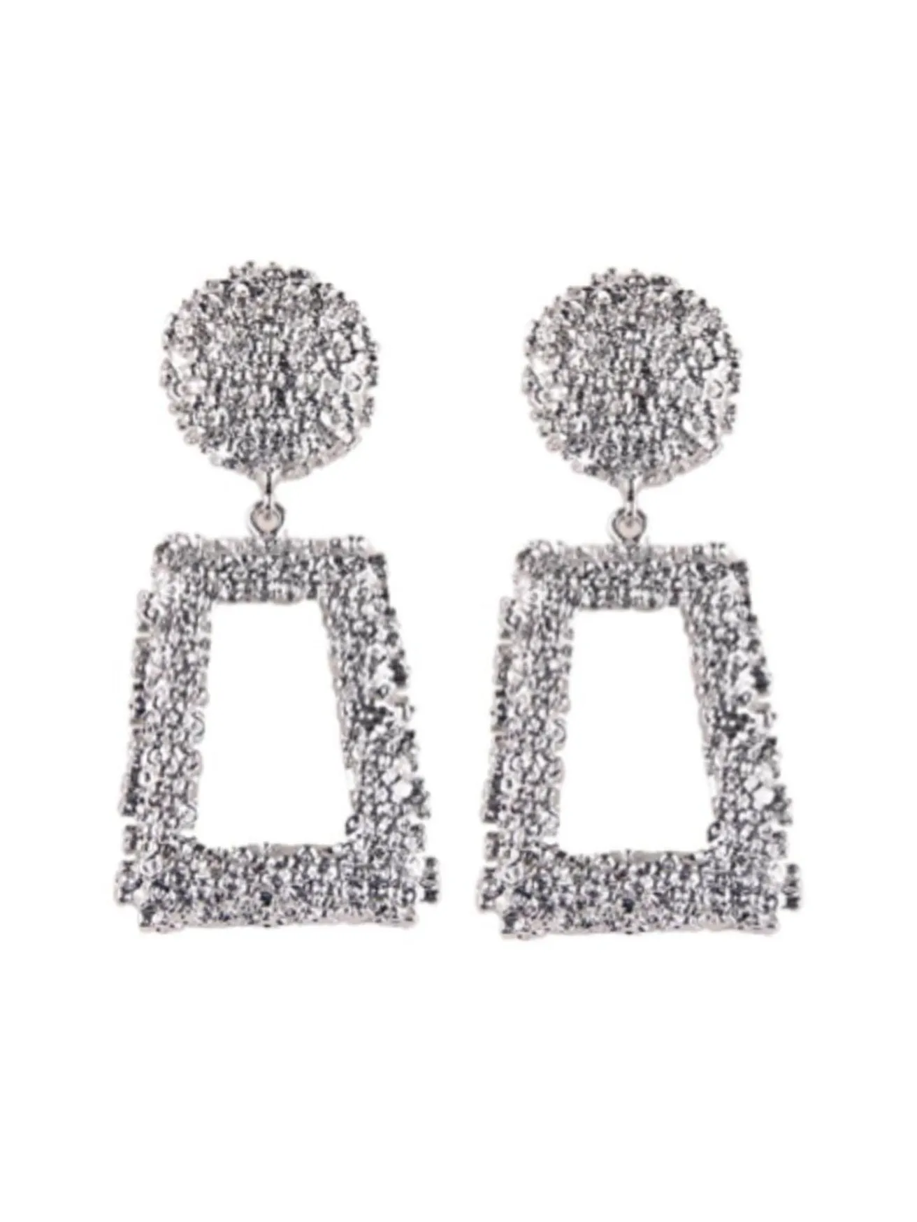 'Bertha' Rectangle Drop Earrings (2 colors) sold by Goodnight Macaroon product image thumbnail 2