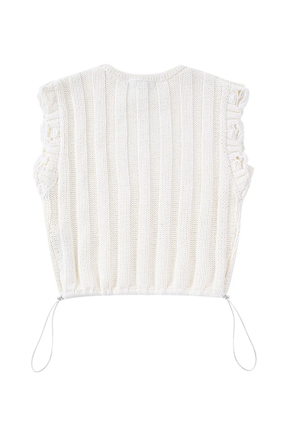 'Selah' Sleeveless Knitted Crop Top sold by Goodnight Macaroon product image thumbnail 2