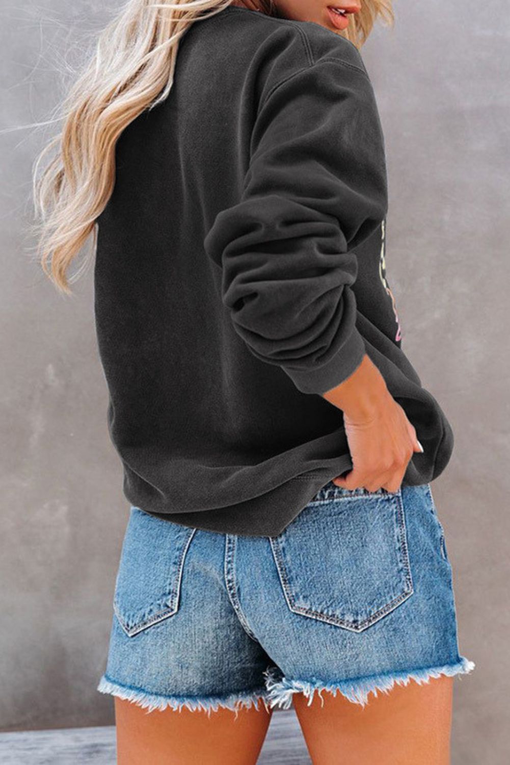 Oversized Graphic Sweatshirt #87888 sold by Goodnight Macaroon product image thumbnail 2