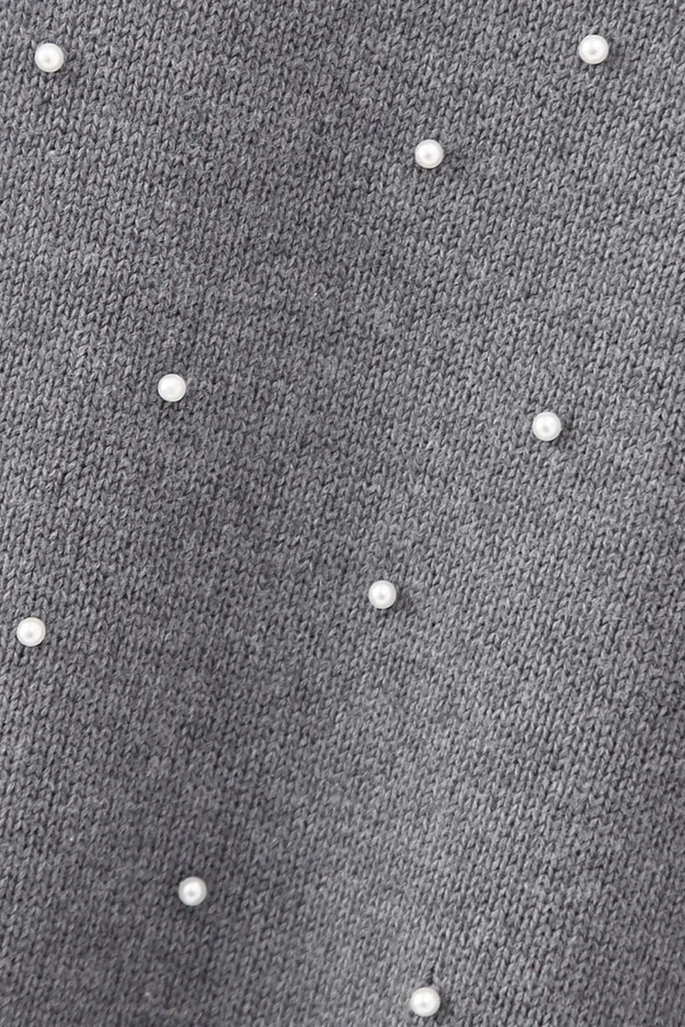 'Yuliana' Imitation Pearl-Embellished Short-Sleeve Knit Sweater sold by Goodnight Macaroon product image thumbnail 4