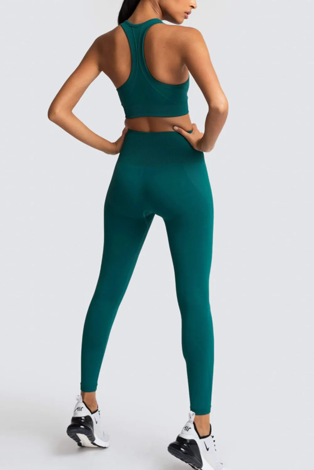 'Natasha' Yoga Bra & High-Waist Legging Set (11 Colors) sold by Goodnight Macaroon product image thumbnail 4
