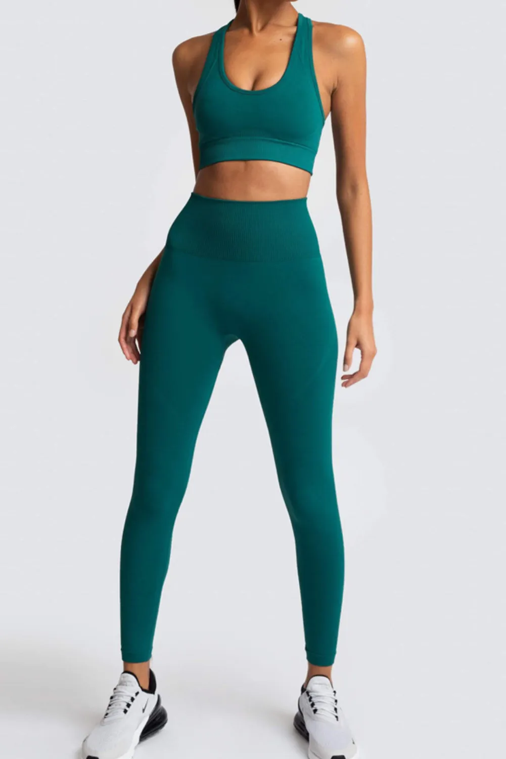 'Natasha' Yoga Bra & High-Waist Legging Set (11 Colors) sold by Goodnight Macaroon product image thumbnail 3