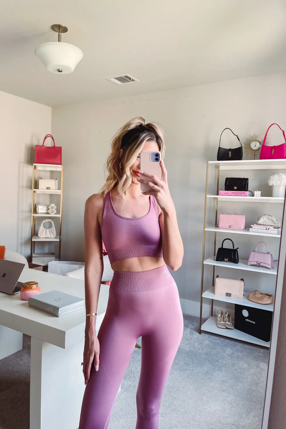 'Natasha' Yoga Bra & High-Waist Legging Set (11 Colors) sold by Goodnight Macaroon product image thumbnail 2