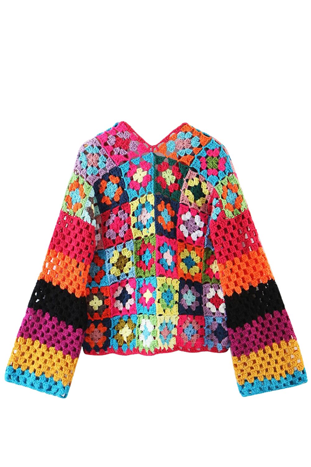 'Remi' Hand-Crocheted Woven Cardigan sold by Goodnight Macaroon product image thumbnail 2