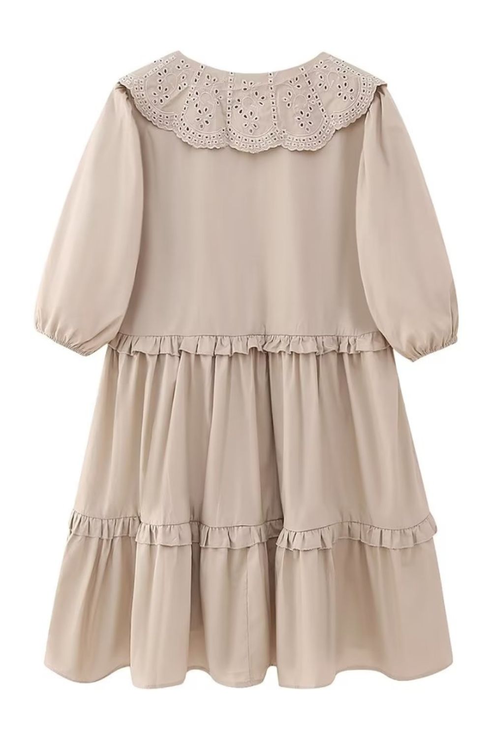 V-Neck Doll Collar Ruffle Dress #186943 sold by Goodnight Macaroon product image thumbnail 2